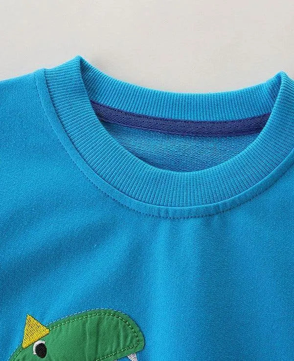 Dinosaur Appliqué Sweater - Mini Taylor