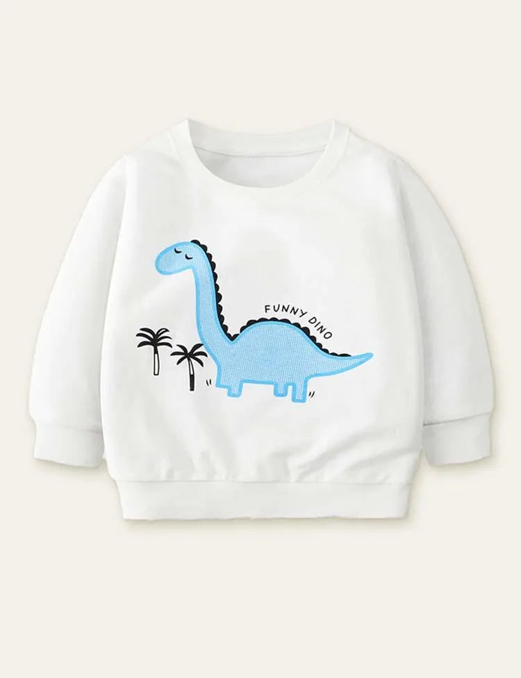 Dinosaur Printed Sweatshirt - Mini Taylor