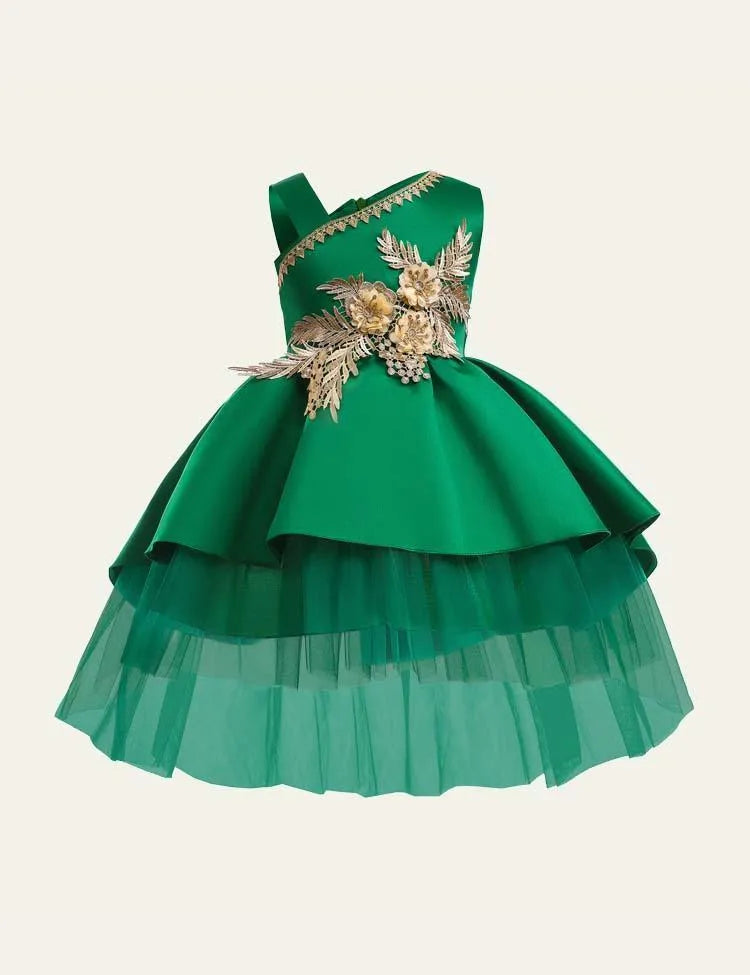 Embroidered Mesh Party Dress - Mini Taylor