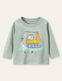 Graafmachine bedrukt T-shirt met lange mouwen