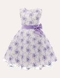 Floral Embroidered Mesh Dress - Mini Taylor