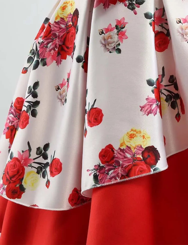 Floral Sleeveless Party Dress - Mini Taylor