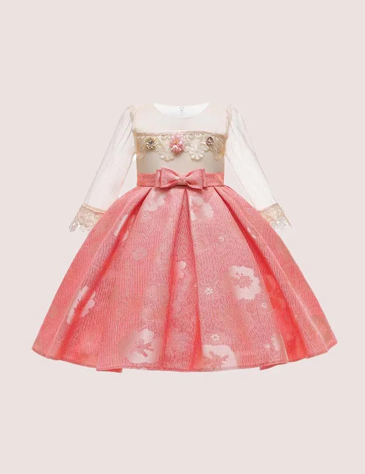 Flower Bow Party Dress - Mini Taylor