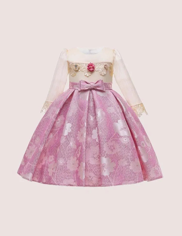Flower Bow Party Dress - Mini Taylor