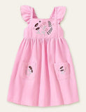 Flower Embroidered Sleeveless Dress - Mini Taylor