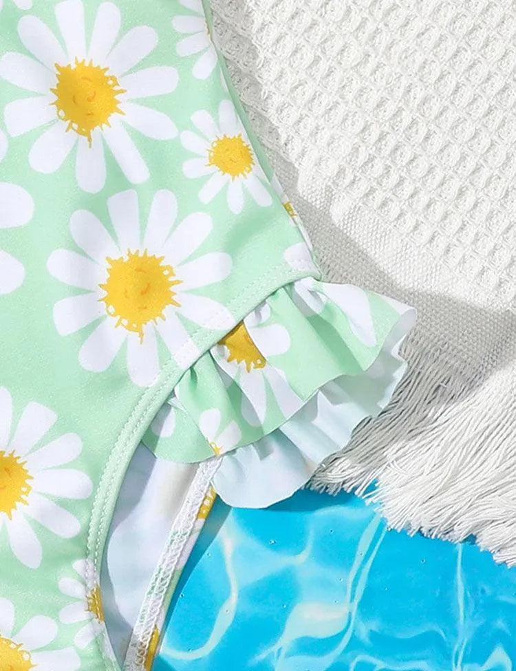 Flower Printed Sweet Swimsuit - Mini Taylor