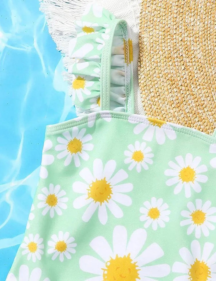 Flower Printed Sweet Swimsuit - Mini Taylor
