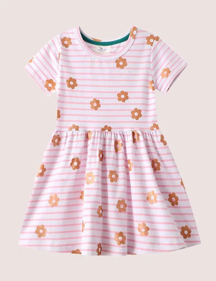 Flower Striped Dress - Mini Taylor