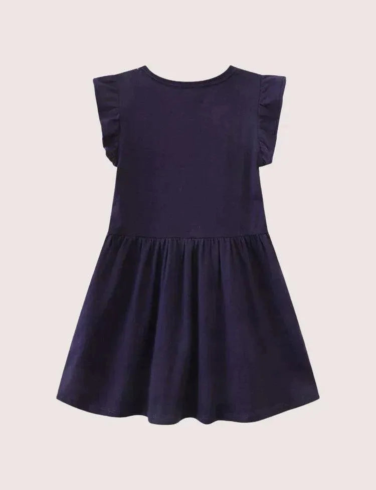 Flowers Rainbow Unicorn Dress - Mini Taylor