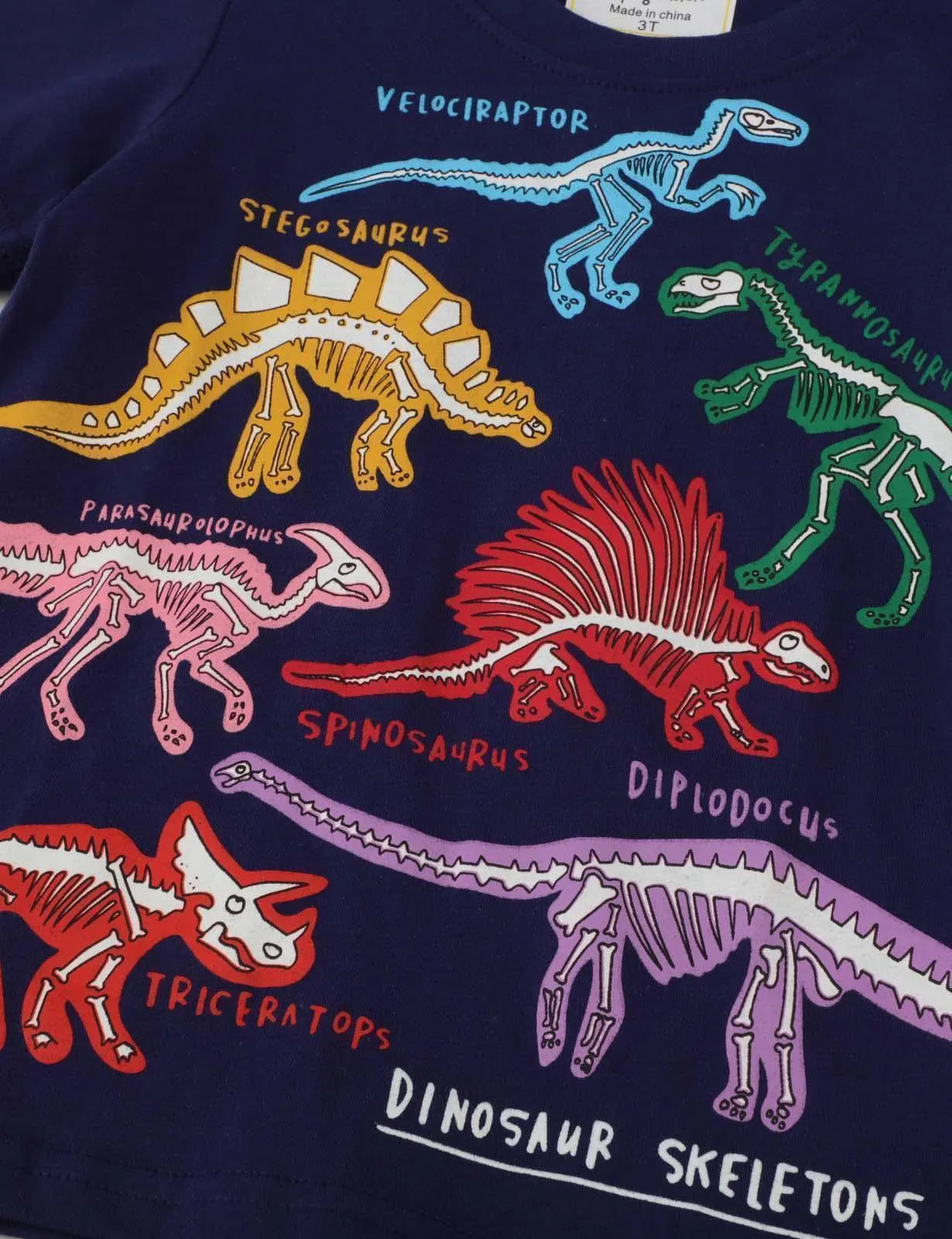 Glowing Dinosaur Short-Sleeved T-shirt - Mini Taylor