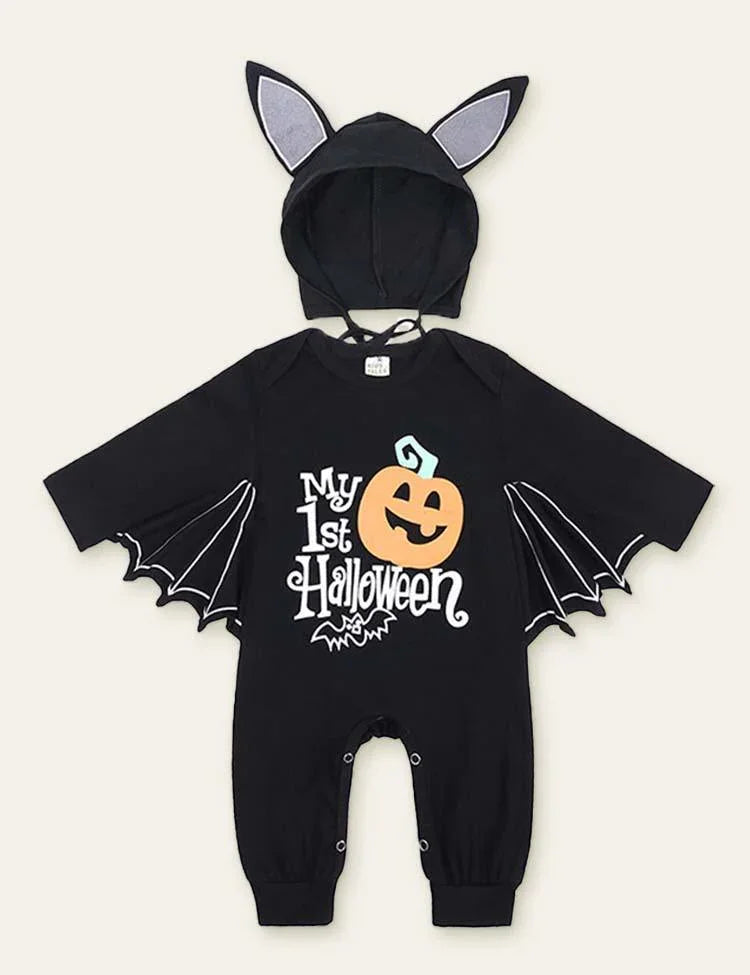 Halloween Funny Bat Hooded Romper - Mini Berni