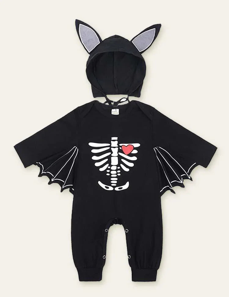 Halloween Funny Bat Hooded Romper - Mini Berni