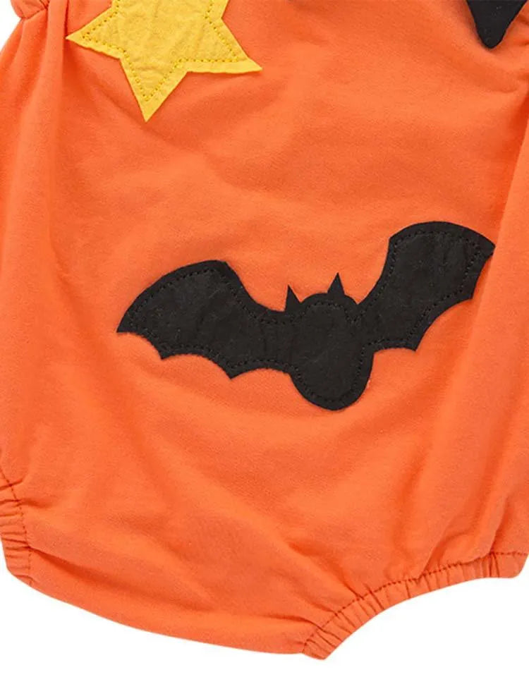 Halloween Funny Pumpkin Romper + Hat - Mini Berni