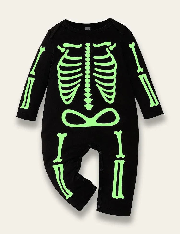 Halloween Skull Nightlight Romper - Mini Berni