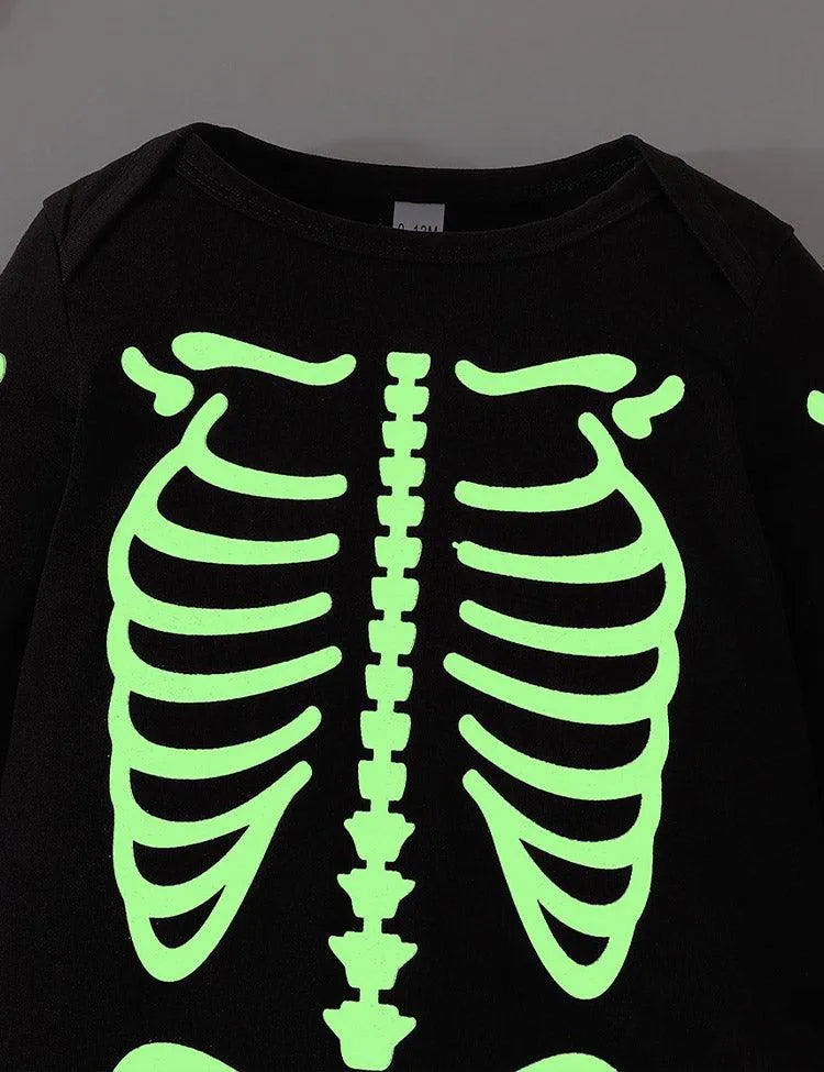 Halloween Skull Nightlight Romper - Mini Berni