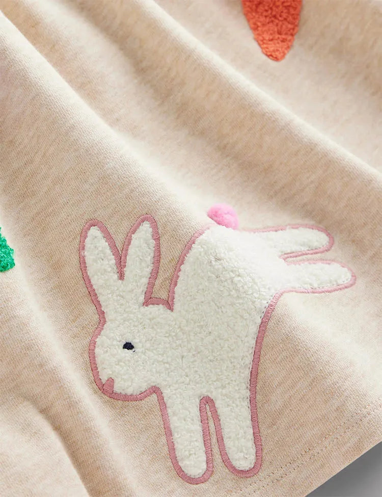 Boucle Appliqué Sweat Dress