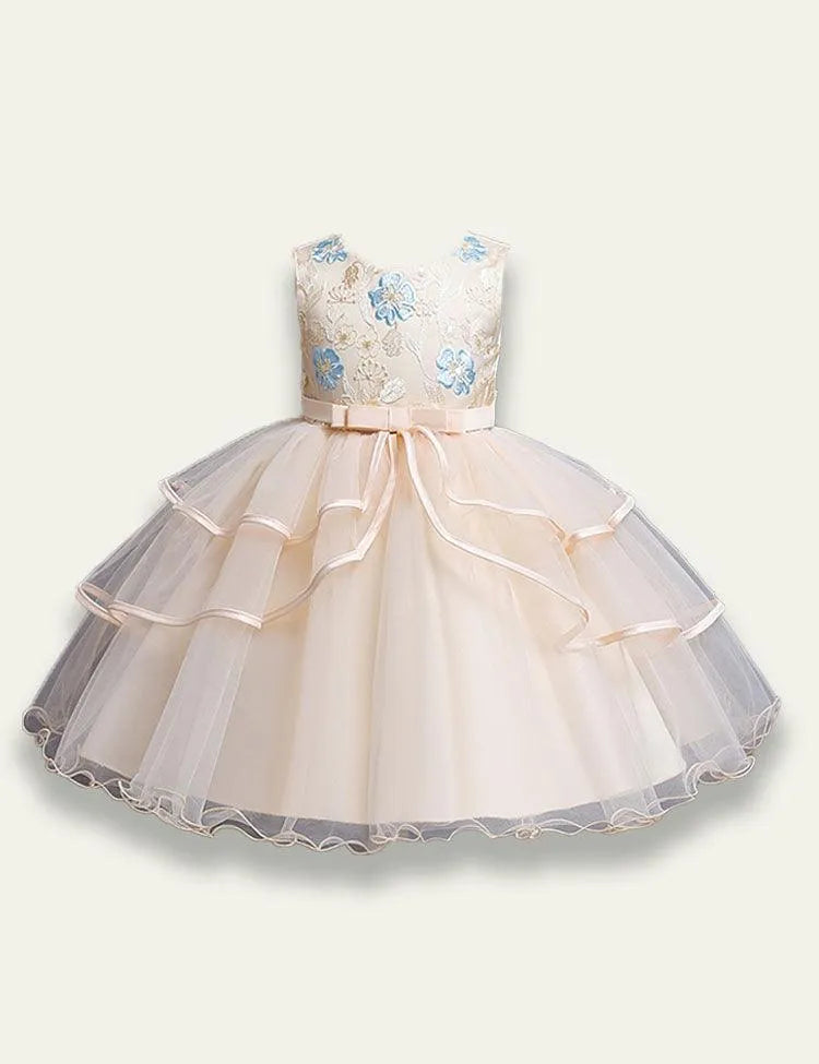 Mesh Embroidery Party Dress - Mini Taylor