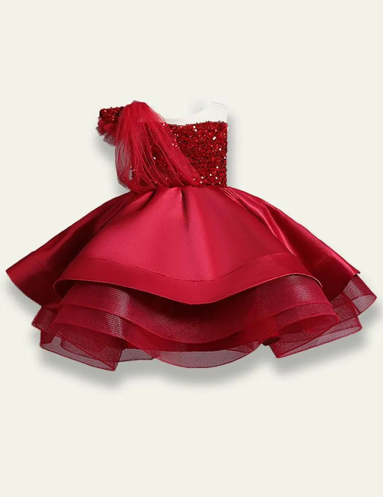 Mesh Sequin Party Dress - Mini Taylor