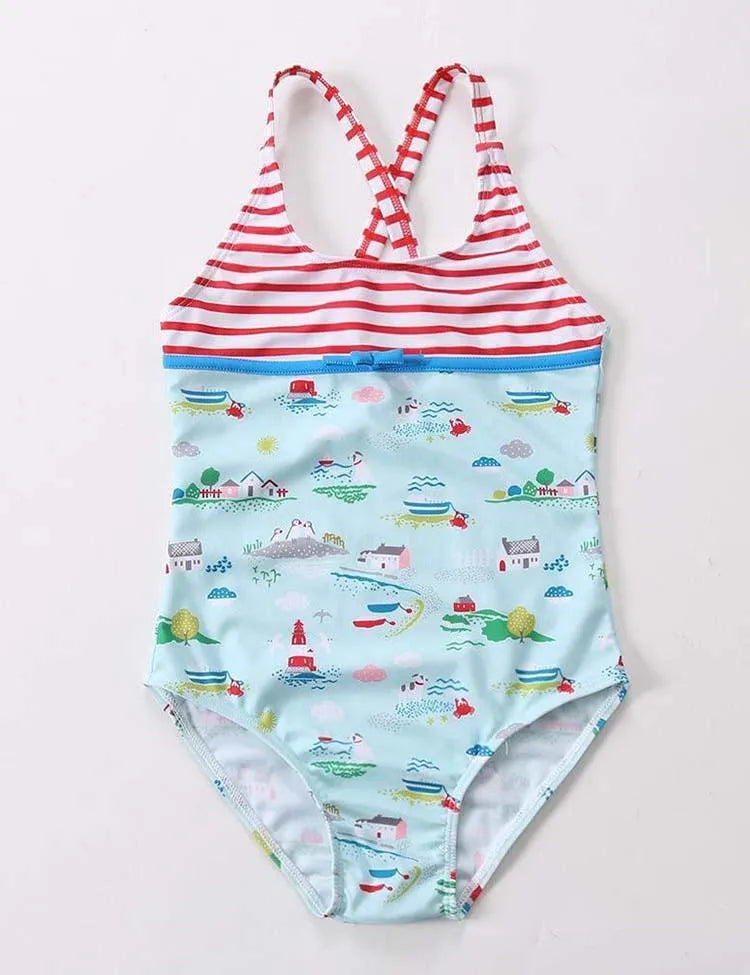 One-Piece Dinosaur Swimsuit - Mini Taylor