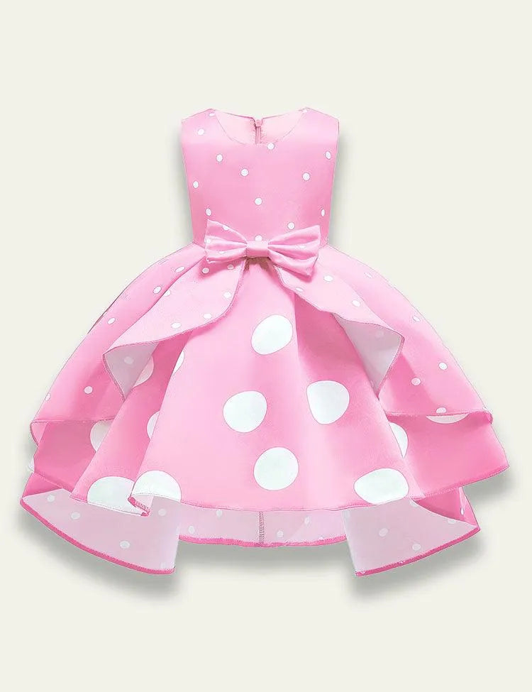 Polka Dot Printed Party Dress - Mini Taylor