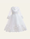 Pure Color Sequins Mesh Party Dress