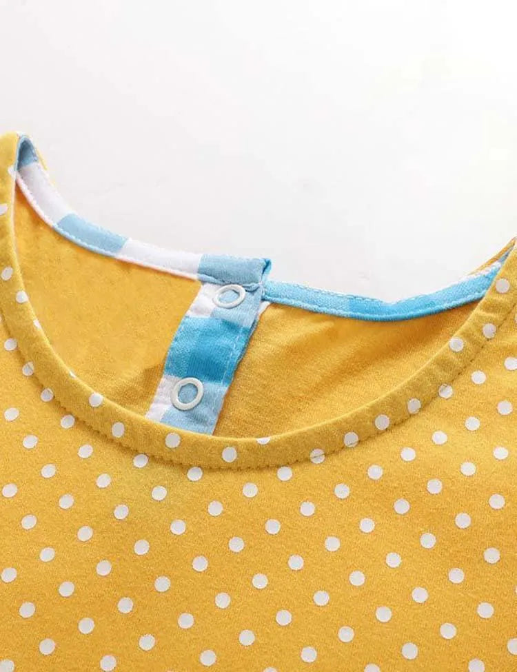 Rainbow Plaid Appliqué Dress - Mini Taylor