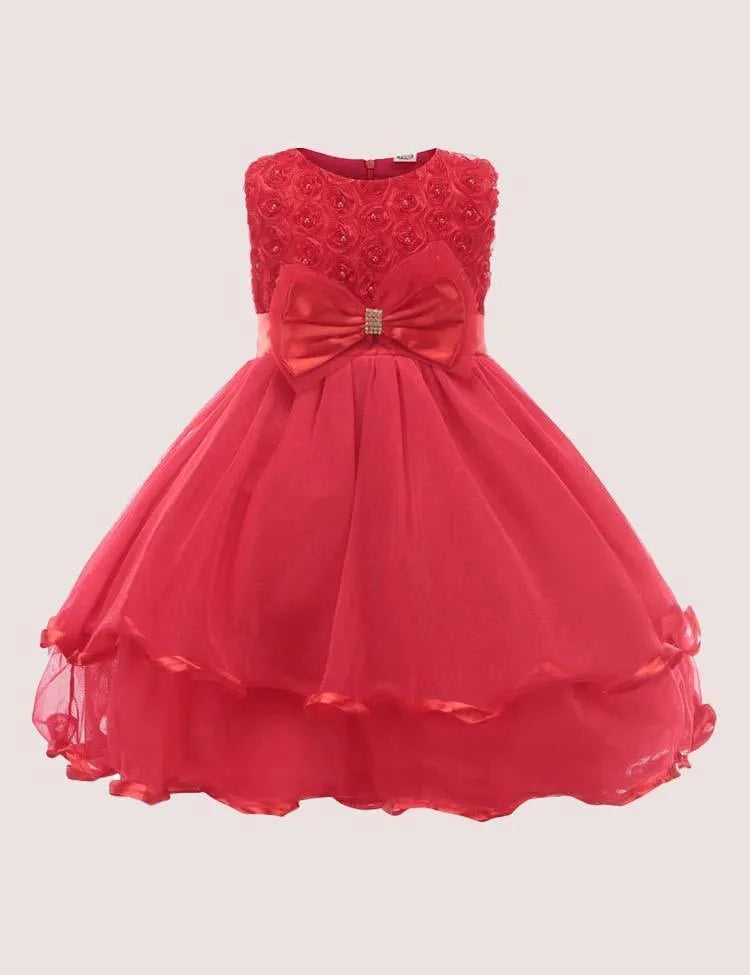 Rose Mesh Party Dress - Mini Taylor