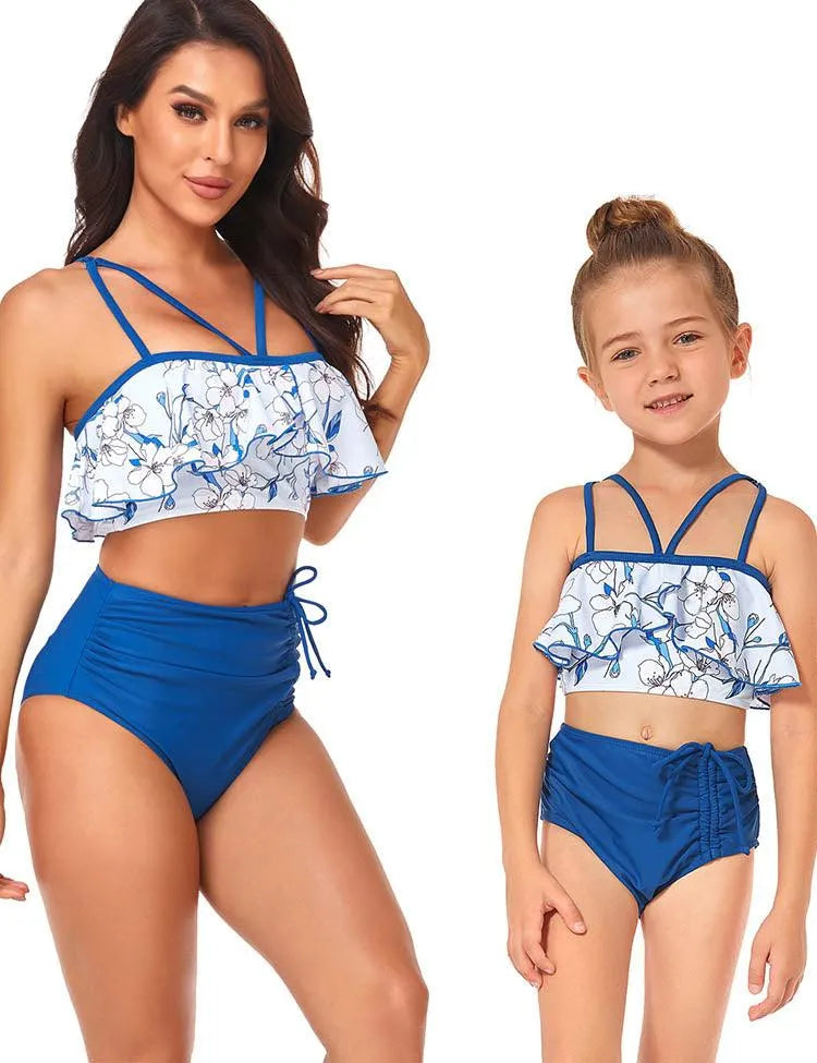 Ruffled Family Matching Swim Suit - Mini Taylor