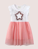 Sequined Star Mesh Dress