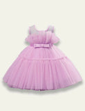 Sleeveless Bow Mesh Party Dress - Mini Taylor