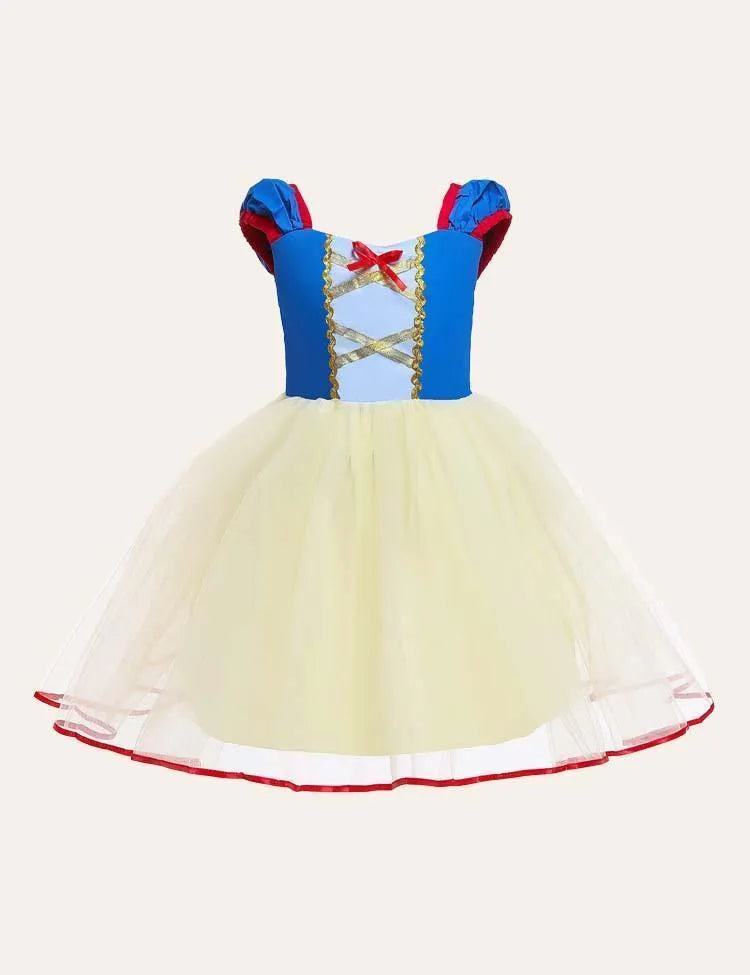Snow White Mesh Party Dress - Mini Taylor