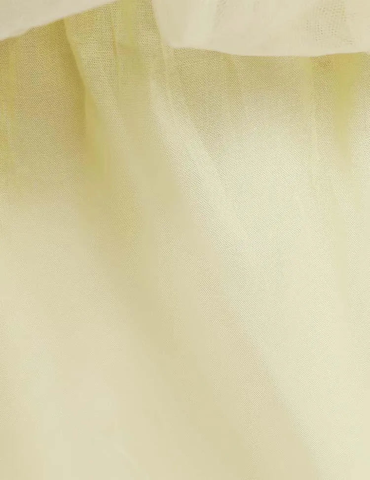 Snow White Mesh Party Dress - Mini Taylor