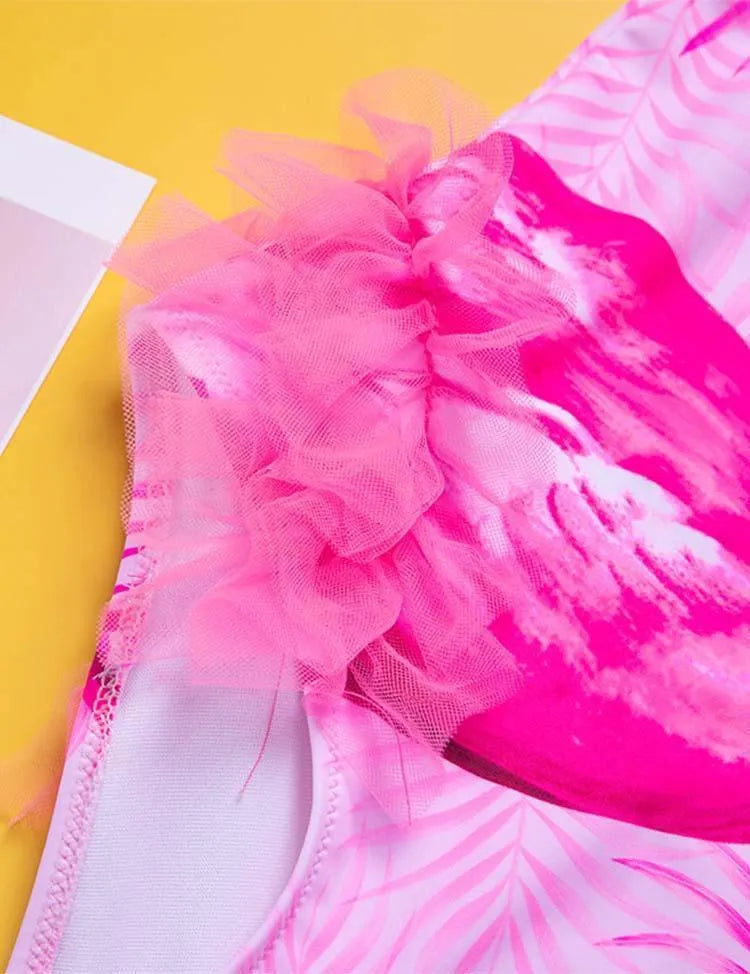 Three-Dimensional Flamingo Swimsuit - Mini Taylor