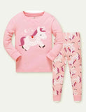 Pijamale cu imprimeu unicorn