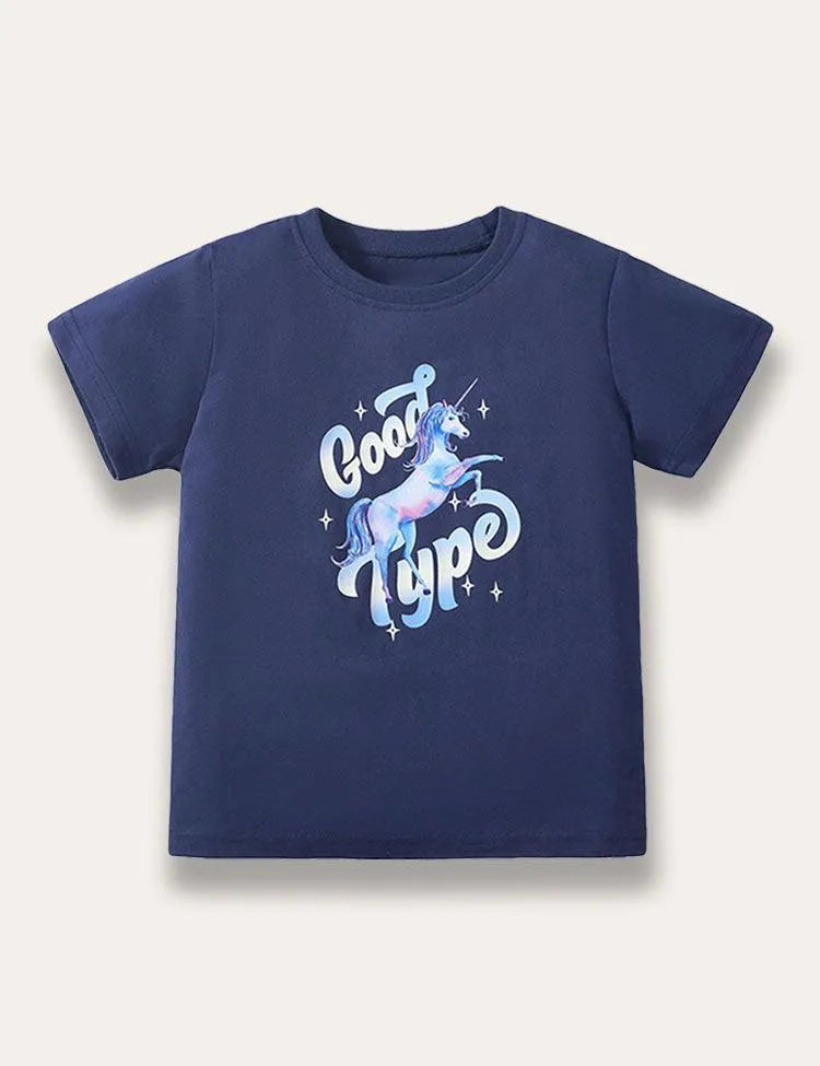 Unicorn Printed T-shirt - Mini Taylor