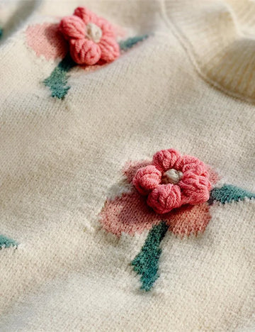 3D Flower Sweater - Mini Taylor