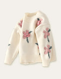 3D Flower Sweater - Mini Taylor