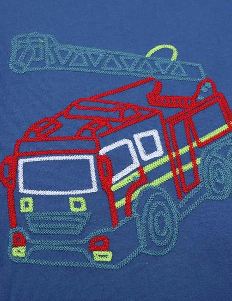 Blue Crane Appliqué T-shirt - Mini Taylor