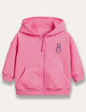 Bunny Print Hooded Coat