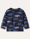 Dinosaur Printed Long-Sleeved T-shirt - Mini Taylor
