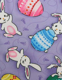 Easter Bunny Egg Printed Sleeveless Pleated Dress - Mini Taylor