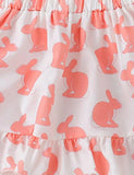 Easter Cartoon Bunny Stripe T-Shirt+Strap Dress - Mini Taylor