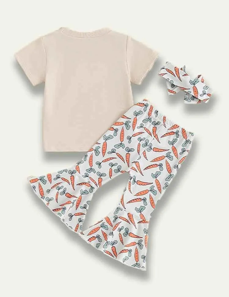 Easter Letter Carrot Printed Suit - Mini Taylor