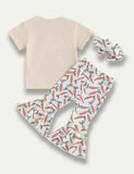 Easter Letter Carrot Printed Suit - Mini Taylor