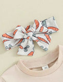 Easter Letter Carrot Printed Suit - Mini Taylor