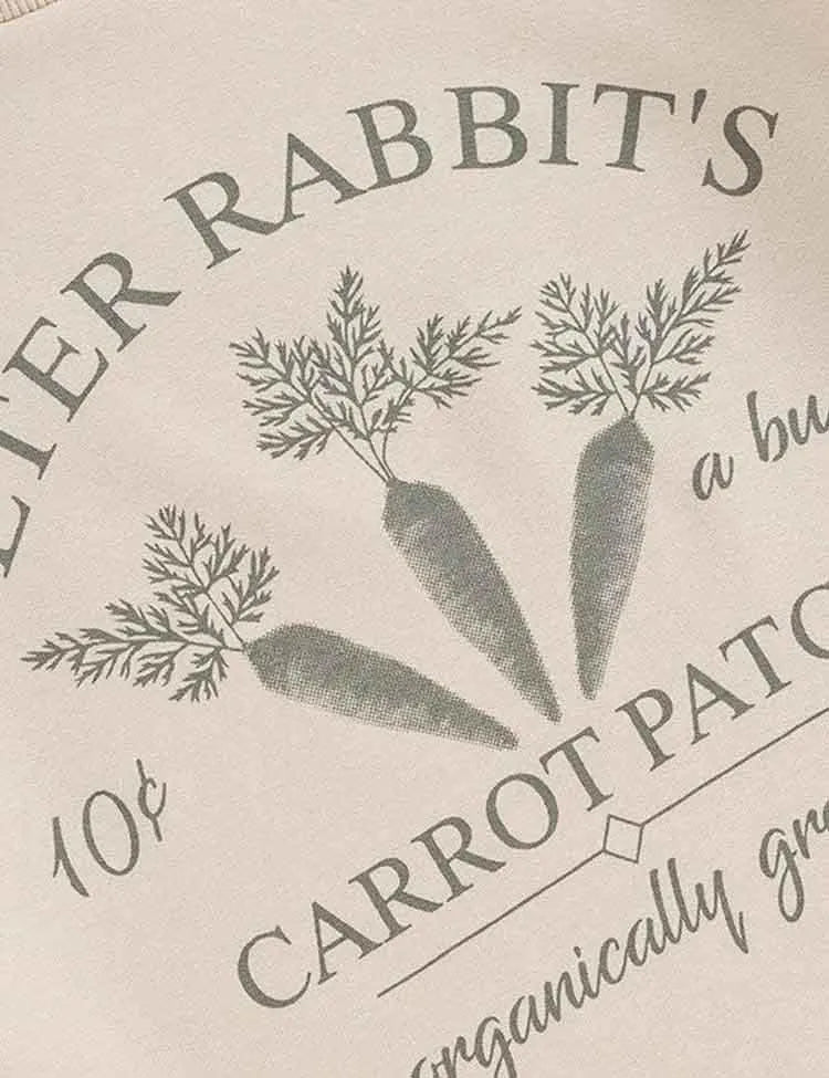 Easter Letter Carrot Printed Suit - Mini Taylor