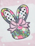 Easter Short Sleeve Bow Bunny T-Shirt+Flared Pants - Mini Taylor