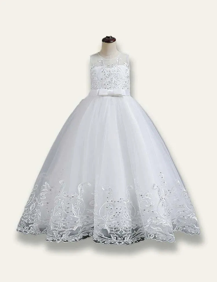Elegant Princess Floral Tulle Party Dress - Mini Taylor