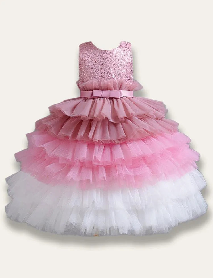 Gradient Tulle Princess Party Dress - Mini Taylor