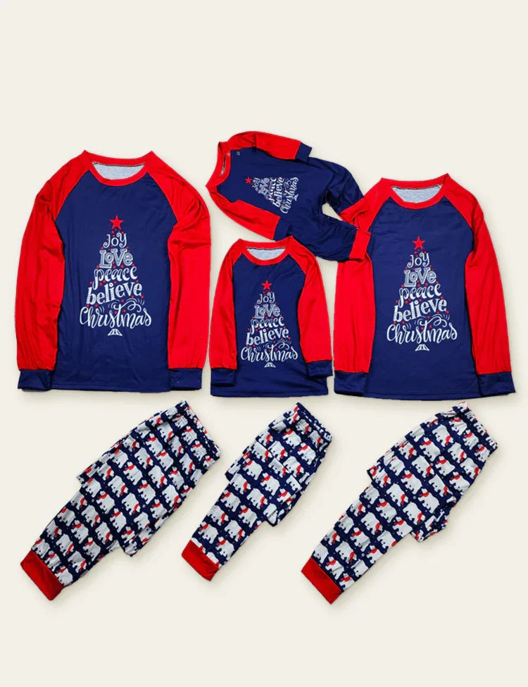 Halloween Letter Printed Family Matching Pajamas - Mini Berni